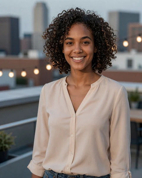 Verified woman on a city rooftop looking for sailor dating on our navy dating site