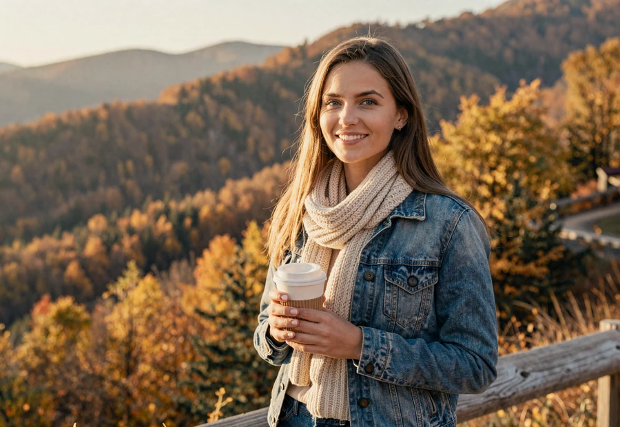 Woman traveling on a weekend trip, building a full independent life while dating a military man long distance