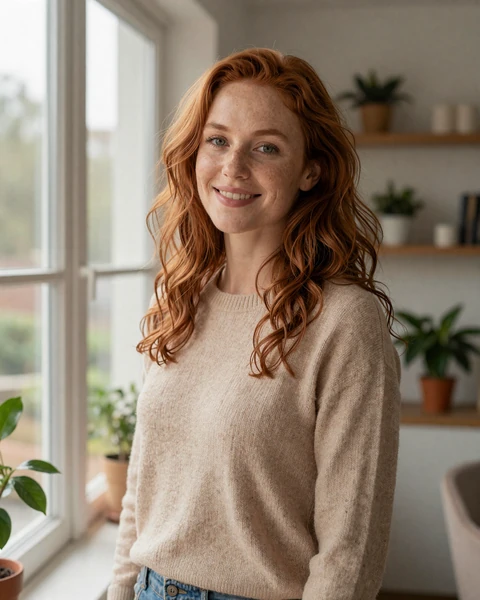 Verified military singles dating member relaxing at home in a modern apartment
